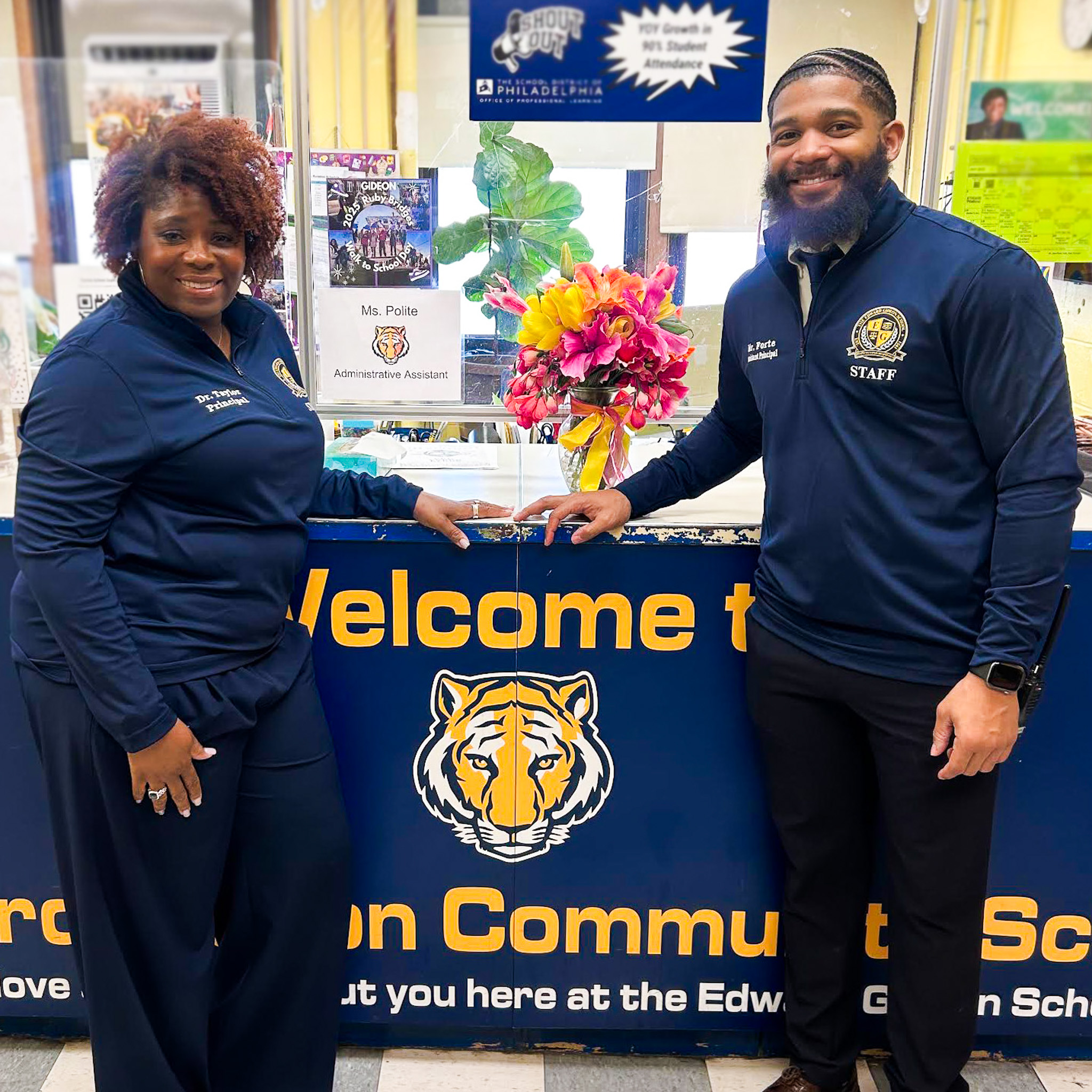 Shauneille Taylor, Ed.D Principal, Edward Gideon School Assistant Principal Jean-Pierre Forte